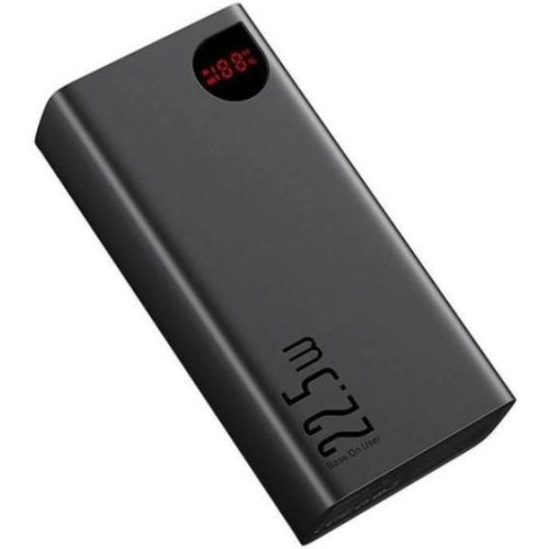 Зовнішній акумулятор Powerbank Baseus Adaman Digital Display 22.5W 40000mAh, Black