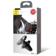 Автомобільне кріплення для смартфона Baseus Magnetic Air Vent Car Mount With Cable Clip, Black