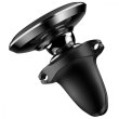 Автомобільне кріплення для смартфона Baseus Magnetic Air Vent Car Mount With Cable Clip, Black