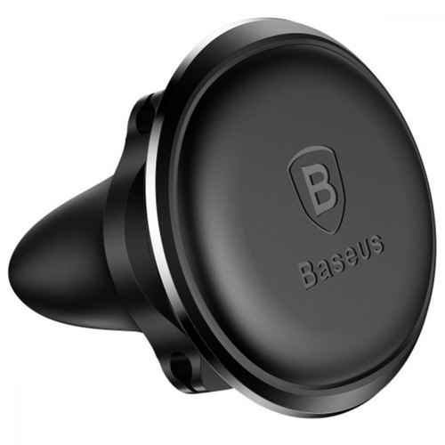 Автомобільне кріплення для смартфона Baseus Magnetic Air Vent Car Mount With Cable Clip, Black