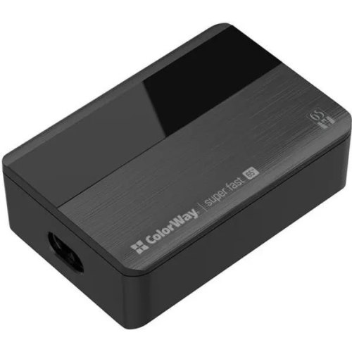 МЗП Colorway Power Delivery (2USB-A + 2USB TYPE-C) (65W) Black