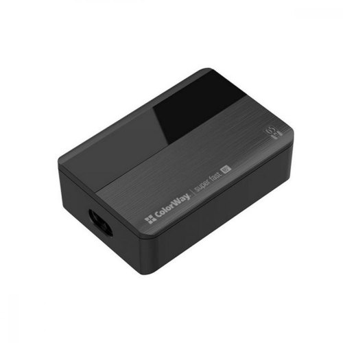 МЗП Colorway Power Delivery (2USB-A + 2USB TYPE-C) (65W) Black