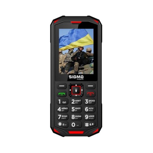 Мобільний телефон Sigma mobile X-treme PA68 Dual Sim Black/Red