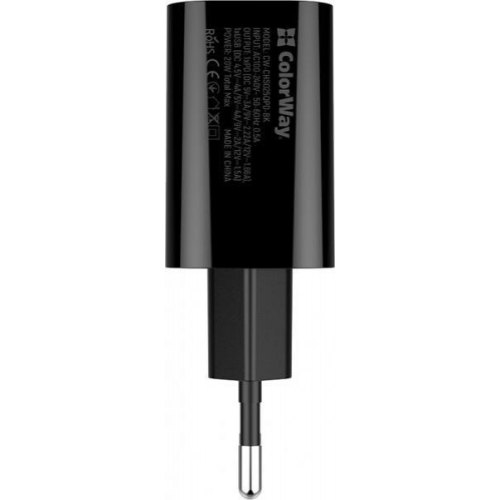 МЗП Colorway (Type-C PD + USB QC3.0) (20W) V2 Black