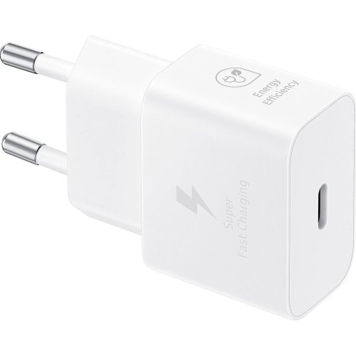 Мережевий зарядний пристрiй Samsung EP-T2510XWEGEU 25W Travel Adapter + Power Delivery (Type-C + Type-C cable), White