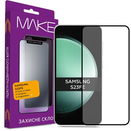 Захисне скло MAKE для Samsung S23 FE (S711) Black