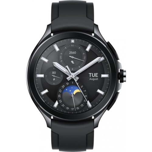 Смарт-годинник Xiaomi Watch 2 Pro Bluetooth Black Case with Black Fluororubber Strap (BHR7211GL)