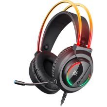 Ігрова гарнітура Defender Flame RGB, провід 2 м, чорна