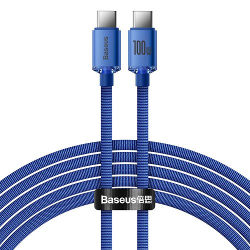 Кабель Baseus Crystal Shine Series Fast Charging Data Cable Type-C to Type-C 100W 2m Blue