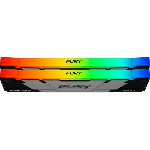 Модуль пам'яті для комп'ютера DDR4 32GB (2x16GB) 3600 MHz Fury Renegade RGB Black Kingston Fury (KF436C16RB12AK2/32)