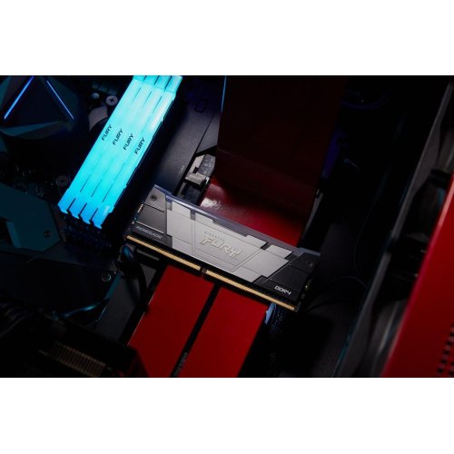 Модуль пам'яті для комп'ютера DDR4 32GB (2x16GB) 3600 MHz Fury Renegade RGB Black Kingston Fury (KF436C16RB12AK2/32)