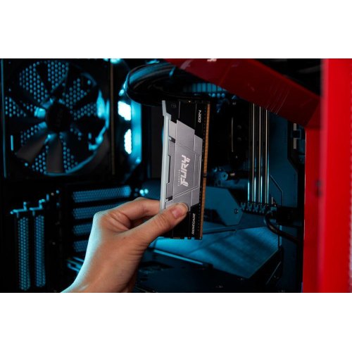 Модуль пам'яті для комп'ютера DDR4 32GB (2x16GB) 3600 MHz Fury Renegade RGB Black Kingston Fury (KF436C16RB12AK2/32)