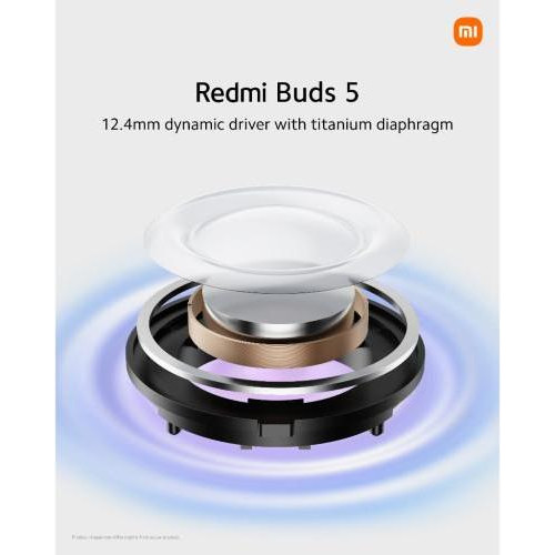 Бездротові навушники bluetooth Xiaomi Redmi Buds 5 (BHR7627GL) Black