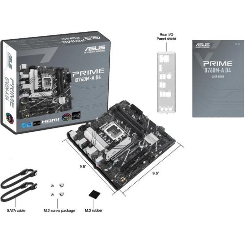 Материнcька плата ASUS PRIME B760M-A D4-CSM s1700 B760 4xDDR4 M.2 HDMI DP mATX CSM