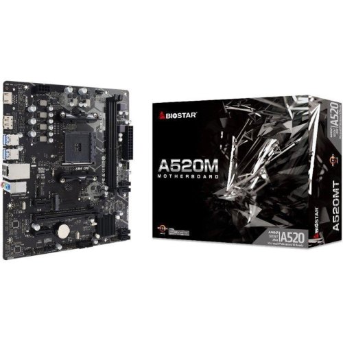 Материнська плата Biostar A520MT sAM5 A520 2xDDR4 M.2 HDMI DP mATX