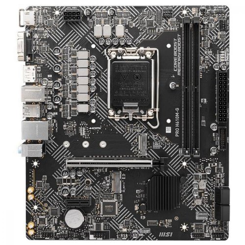 Материнcька плата MSI PRO H610M-G s1700 H610 2xDDR5 M.2 HDMI DP DSub mATX