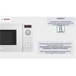 Мікрохвильова піч Bosch, 20л, електр. керув., 800Вт, білий