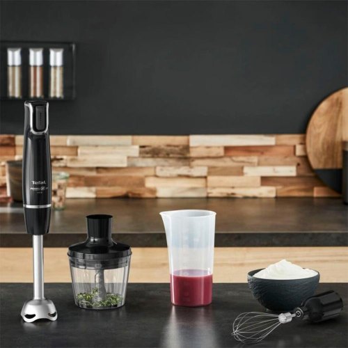 Блендер занурюваний Tefal Infiny Force, 1000Вт, чаша 800мл, чопер 1л, чорний (HB94L830)