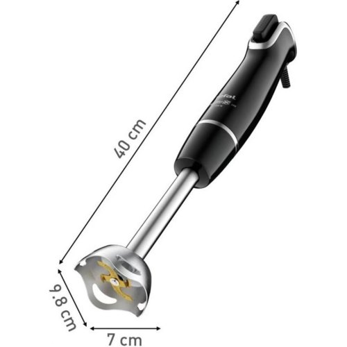 Блендер занурюваний Tefal Infiny Force, 1000Вт, чаша 800мл, чопер 1л, чорний (HB94L830)