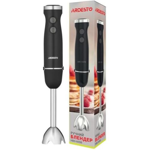Блендер Ardesto заглибний 600Вт, чорно-сріблястий