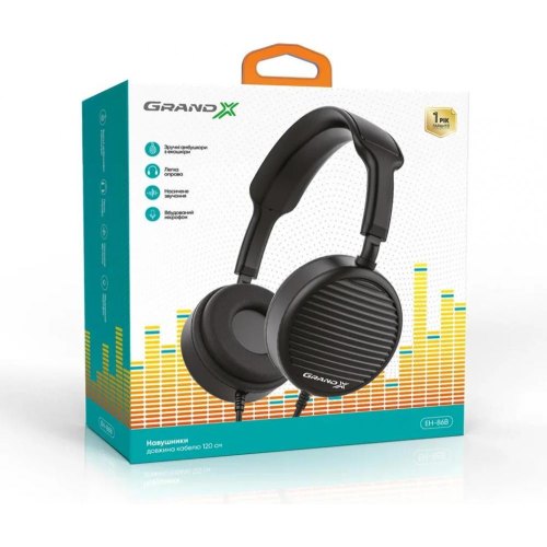 Навушники дротові Grand-X EH-86B Black