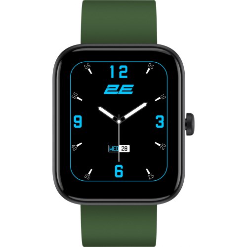 Смарт годинник 2E Alpha SQ Music Edition 46mm, Black-Green