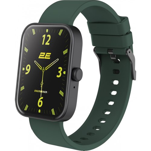 Смарт годинник 2E Alpha SQ Music Edition 46mm, Black-Green