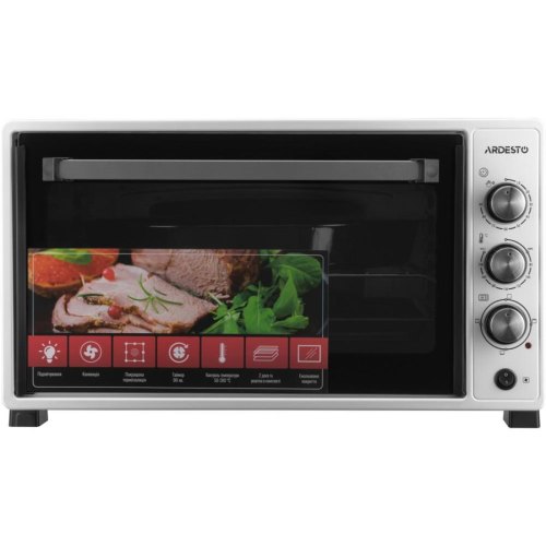 Піч електрична ARDESTO, 52л, 1700Вт, механіч., конвенція, подвійне скло, біла