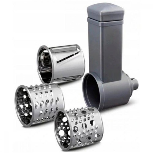 М'ясорубка Tefal HV1 7in1, 1400Вт, 1.7кг/хв, 3 решітки, насадка для ковбас, 3 терки, пластик, чорно-сріб.