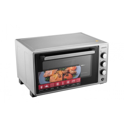 Піч електрична ARDESTO, 52л, 1700Вт, механіч., конвенція, подвійне скло, рожен, сіра