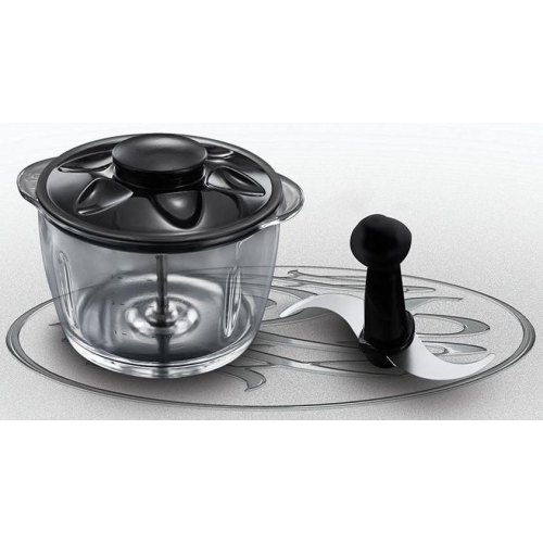 Подрібнювач Russell Hobbs Matte Black, 200Вт, чаша-500мл, скло, корпус-пластик, чорний