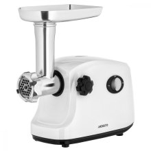 М'ясорубка Ardesto, 1600Вт, 1.6кг/хв, 3 решітки, насадка для ковбас, кеббе, пластик, білий