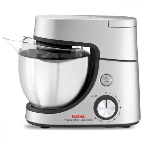 Кухонна машина Tefal Masterchef Gourmet 1100Вт, чаша-метал, корпус-пластик, насадок-6, сірий