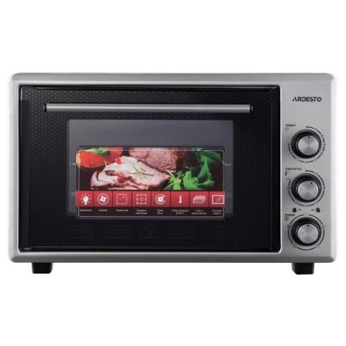 Піч електрична ARDESTO, 40л, 1300Вт, механіч., конвенція, подвійне скло, сіра