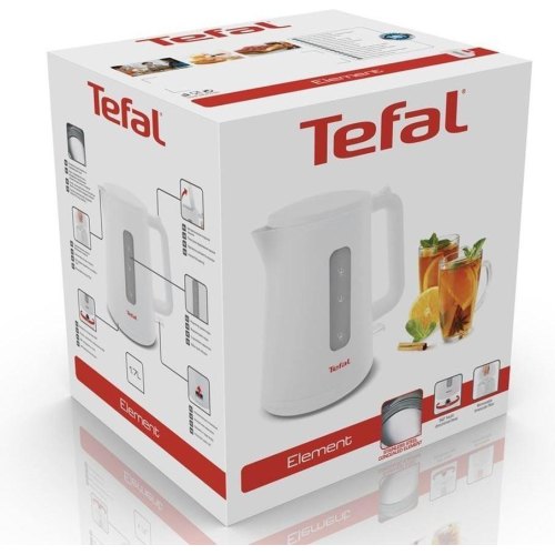 Електрочайник Tefal Element 1.7л, пластик, білий