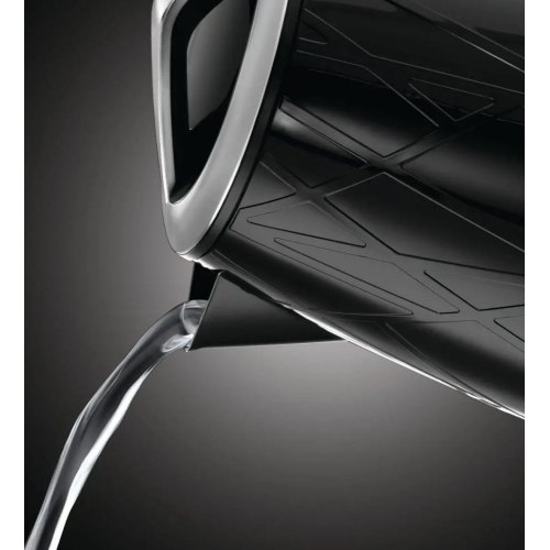 Електрочайник Russell Hobbs Structure 1.7л, пластик, чорно-сріблястий