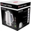 Електрочайник Russell Hobbs Structure, 1.7л, пластик, підсвічування, біло-сріблястий