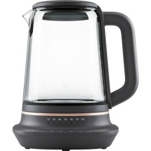 Електрочайник Electrolux 1.7л, Strix, скло, заварник, підтримка температури, чорний
