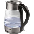 Електрочайник Gorenje 1.7л, скло/нерж, чорний