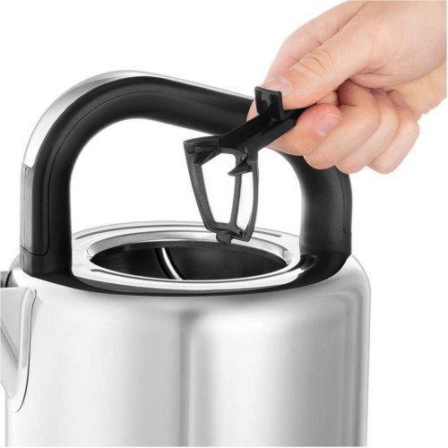 Електрочайник Russell Hobbs Distinctions Black 1.5л, Strix, метал, сріблясто-синій