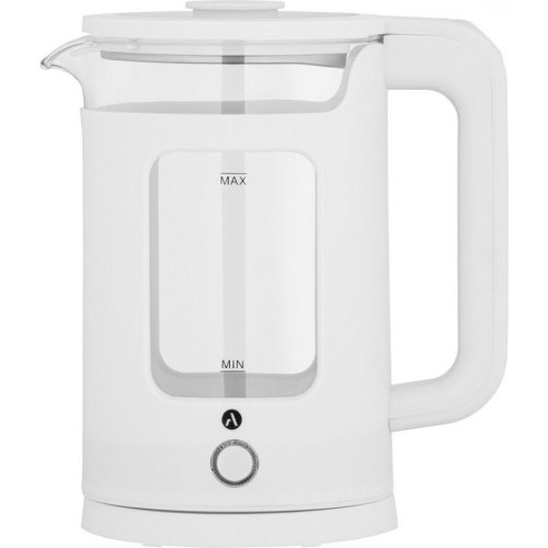 Електрочайник Ardesto 1.5л, скло+пластик, білий