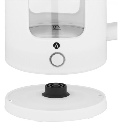 Електрочайник Ardesto 1.5л, скло+пластик, білий