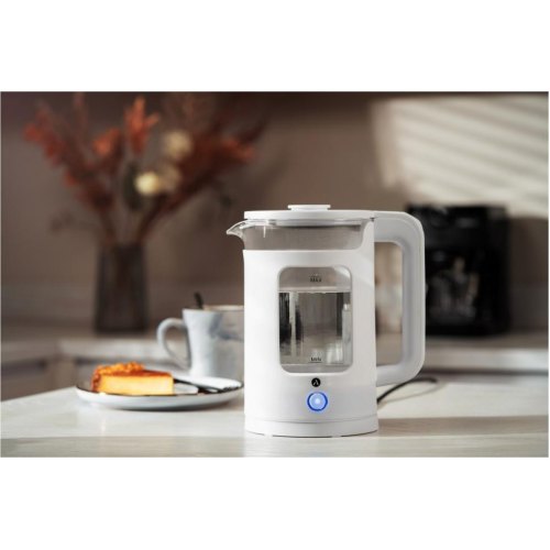 Електрочайник Ardesto 1.5л, скло+пластик, білий