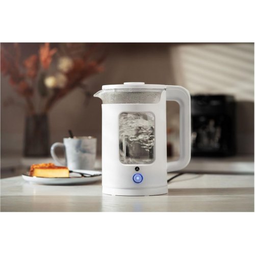 Електрочайник Ardesto 1.5л, скло+пластик, білий