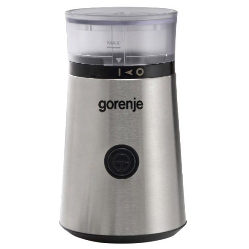 Кавомолка Gorenje роторна 150Вт, об'єм зерен-60г, метал, чорно-сріблястий