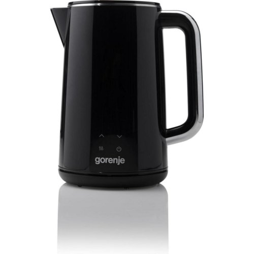 Електрочайник Gorenje 1.7л, подвійні стінки, LED дисплей, Strix контроль, чорний