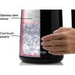 Електрочайник Gorenje 1.7л, подвійні стінки, LED дисплей, Strix контроль, чорний