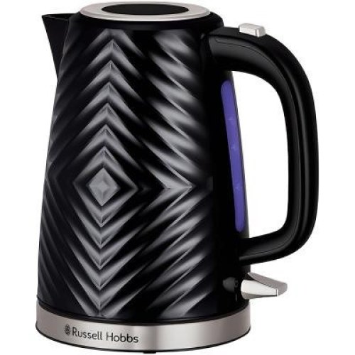 Електрочайник Russell Hobbs Groove Black, 1.7л, пластик, Strix, чорний