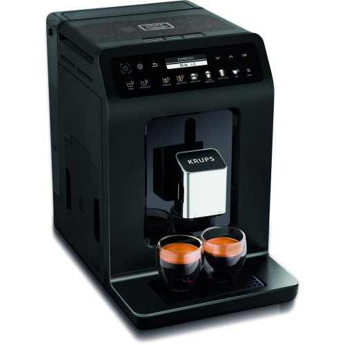 Кавомашина Krups Evidence Plus Titanium 2.3л, зерно, автомат.капучинатор, ОLED диспл, аторец. - 19, чорний