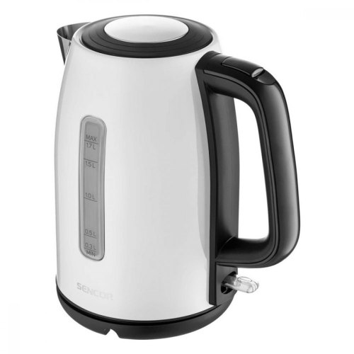 Електрочайник Sencor 1.7л, Strix, метал, білий матовий